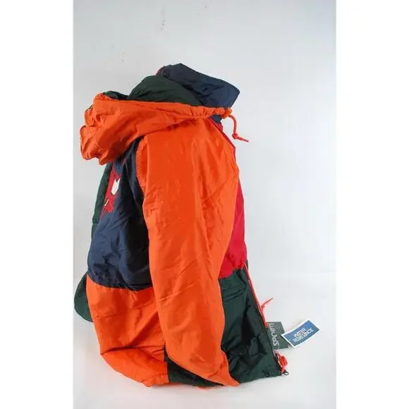 Sports Pro Chicago Bulls Men’s Small Colorblock Puffy Hooded Jacket NBA NWT Rare - Picture 8 of 15